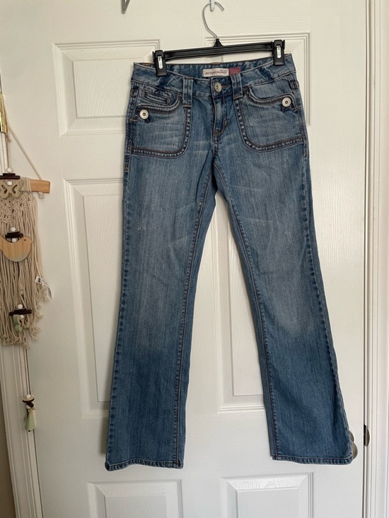 Aeropostale Denim - Vintage Aeropostale Women’s Medium Blue Flared Chelsea Bootcut Jeans 3/4 R